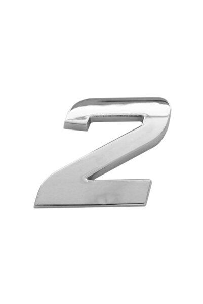 Mega Drive Car Ornament 3D Number 2 26 MM Chrome