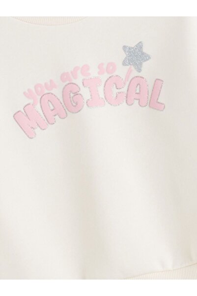 LC Waikiki Lcw Kids Girl's Thick Sweatshirt and Sweatpants Set of 2