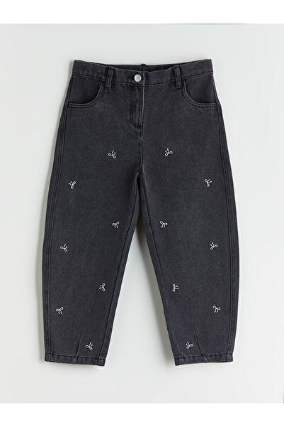 LC Waikiki LCW Kids Beli Ayarlanabilir Lastikli Kız Çocuk Jean Pantolon
