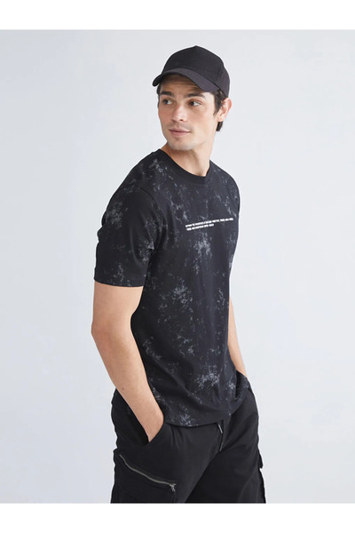 LC Waikiki Crew Neck Printed Combed Cotton Men's T-Shirt