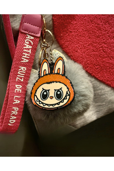 HobiHub Labubu Head Themed Keychain – Set of 2 |   Bag Accessory |   Collectible