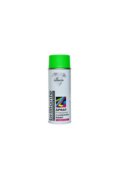 BRILLIANTE Spray paint Fluorescent Green 400ml Green