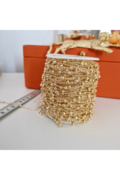 pegu baby collection Gold Gold, Lacquer Coated Chain. 1 Package Is 3 Meters.