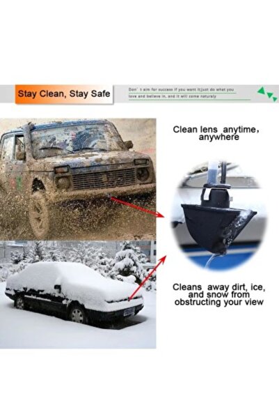 Xenon Bright Rear/front camera with camera wash system