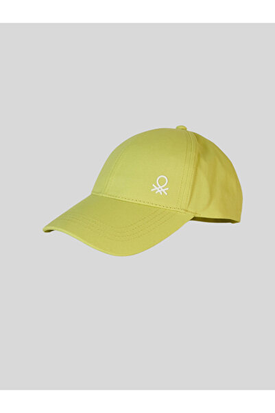 Benetton قبعة للأولاد من عمر 1 إلى 6 سنوات باللون الأصفر