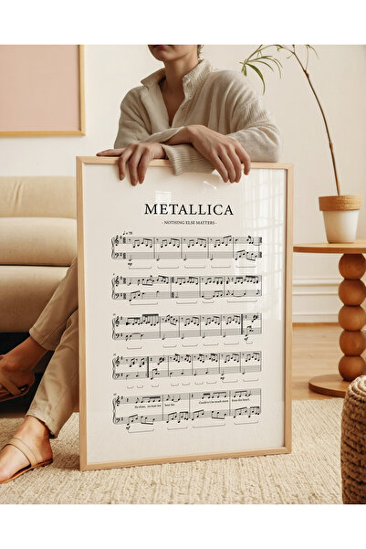ARTHOUSECOLLECTIVE Αφίσα Metallica - Nothing Else Matters Αφίσα μουσικής με σημειώσεις - Αφίσα χωρίς πλαίσιο σε μεγέθη πίνακα