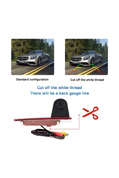 Ford Rear view camera Transit Custom 2012 - 2016 with double doors C477