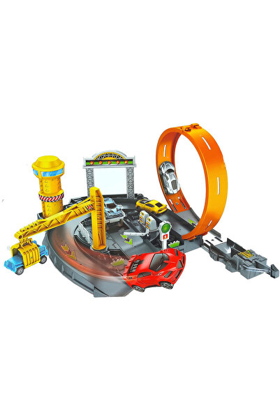 OEM Pistă auto cu catapultă și macara, cu 4 mașini