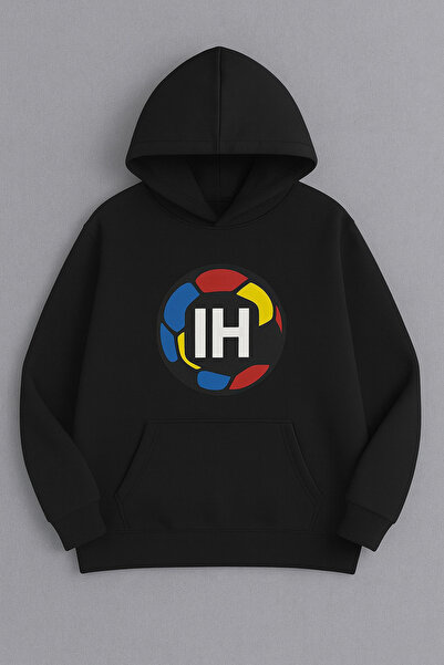 CLASSY.MODA Hanorac cu glugă cu 3 fire și buzunare cangur |   Ianis Hagi IH L...