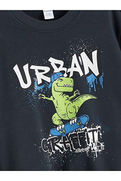 LC Waikiki Lcw Kids Boys' Sweatshirt and Jogger Tracksuit Bottom 2-Piece Set