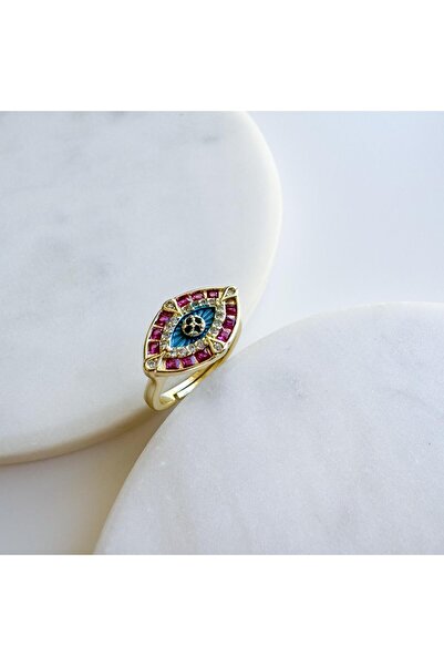 Venus Design Çelik Nazar Serçe Parmak Yüzük