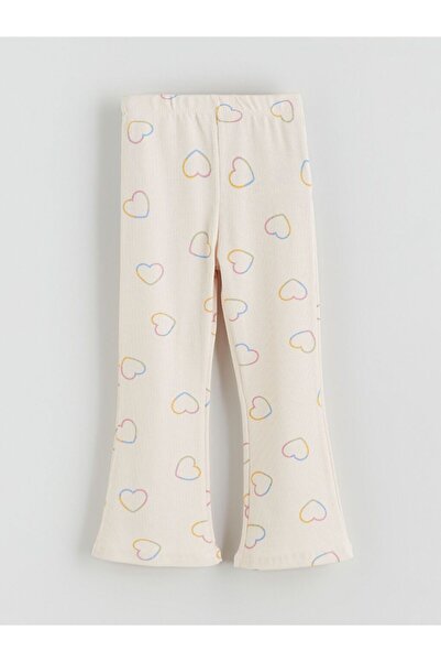 LC Waikiki Lcw Kids Buy Elastic Waist Heart Printed Girls' Leggings