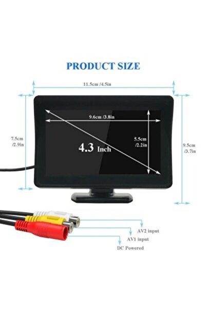 Xenon Bright 4.3" LCD car display