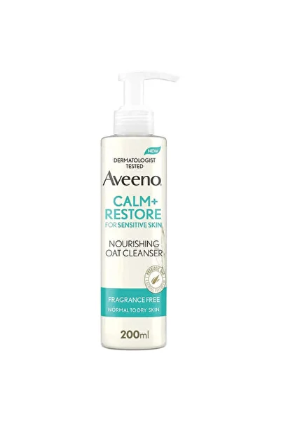 AVEENO Face Calm+Restore Nourishing Oat Cleanser 200ml