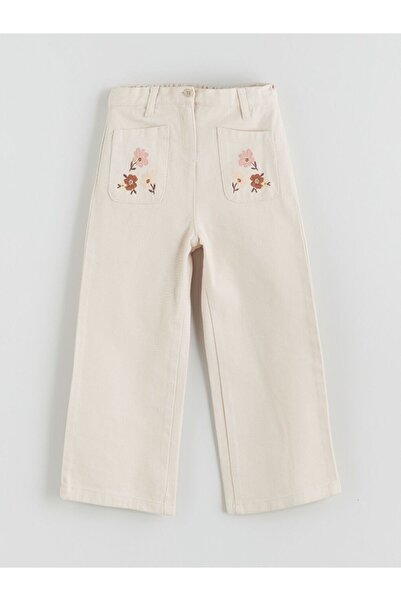 LC Waikiki LCW Kids Elastic Waist Floral Girl's Pants