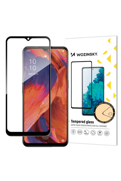 Atlas Folie de Sticla 5D Full Glue Oppo A73 (Negru) Case Friendly Wozinsky