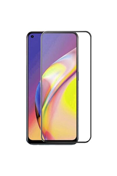 Atlas 5D Πλήρης κόλλα κεραμική μεμβράνη γυαλιού OPPO A54 5G (Μαύρο)