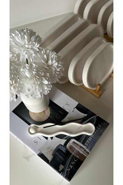 NUNU DESİGN Dalga Formlu Minimal Tütsülük | 18 CM