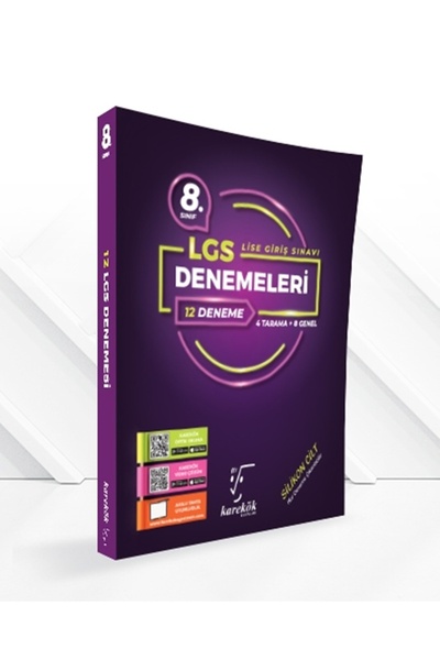 Karekök Yayınları 2025-2026 MÜFREDAT 8.SINIF LGS 12'Lİ DENEME SETİ (4 TARAMA ...