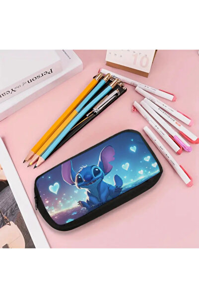 darko Stitch Figürlü Sevimli Kalemkutu Çocuk Kalemkutusu Stitc Stiç Kalem Kutu - Hediyelik Kalemlik