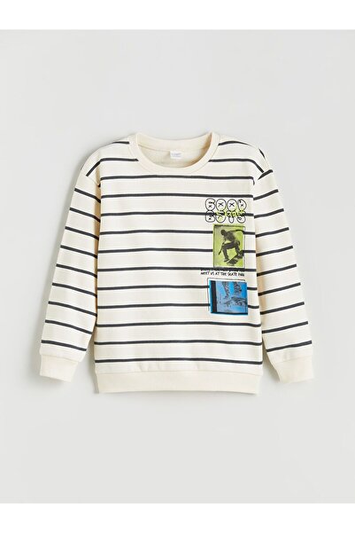 LC Waikiki Φούτερ για αγόρι με στάμπα LCW Kids Crew Neck