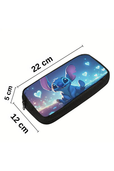 darko Stitch Figürlü Sevimli Kalemkutu Çocuk Kalemkutusu Stitc Stiç Kalem Kutu - Hediyelik Kalemlik