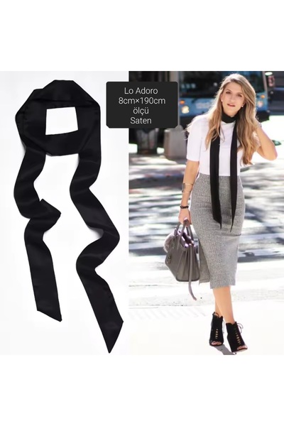 LO ADORO Satin Scarf Is Suitable for Scarf Belt Uses Satin Belt Red Bridal Sash