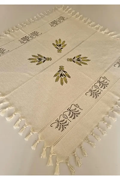 Milenam Authentic Patterned Handcrafted Board Printed Slap Work Runner