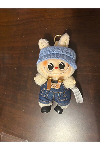 Pop Mart Labubu şık kıyafetli hediyelik anahtarlık