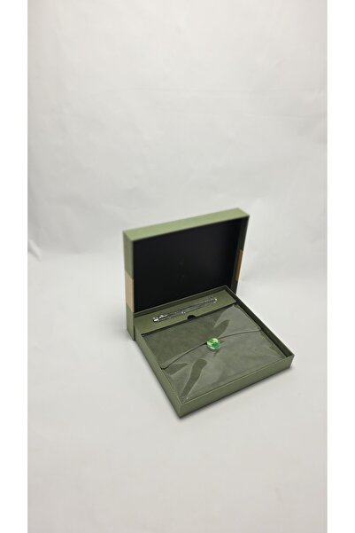 FREFLY STORE Hediyelik Kutulu Süet Ajanda Kalem Seti Özel Tasarım