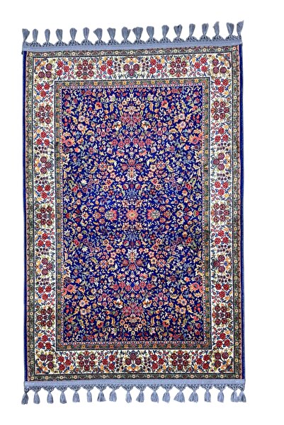 Dokuma Taban Örgü Püsküleri ve İpek Kadar Yumuşak Yüzeyiyle Bambu seccade namazlık 80x125 cm