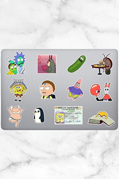 Hediyeni Al مجموعة ملصقات ذات طابع كرتوني |   كمبيوتر محمول Ajanda دفتر ملاحظ...