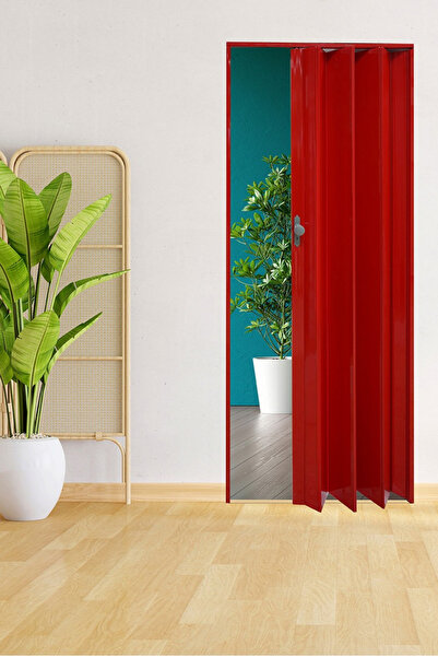 homenter Modern Katlanabilir Highgloss Kırmızı Akordiyon Kapı - 85x203 cm