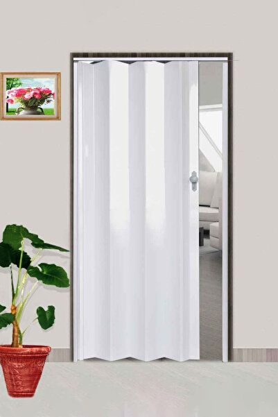 homenter Modern Katlanabilir Highgloss Beyaz Akordiyon Kapı - 85x203 cm