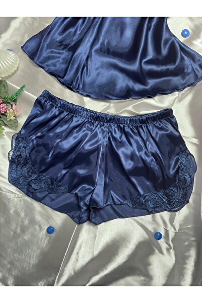 Primoda Underwear Lacivert Şortlu Gecelik Takım