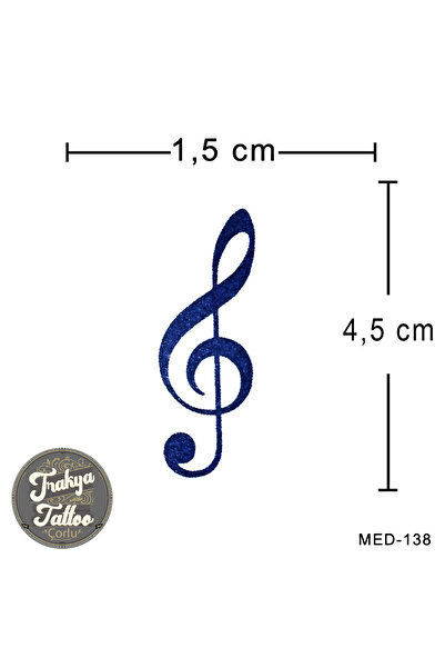 Trakya Tattoo Yarı Kalıcı Dövme Sol Anahtarı Minimal Geçici Dövme MED-138