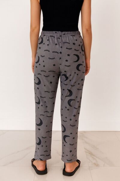 FAMES PİJAMA Winter Women's Fleece Pajama Bottoms