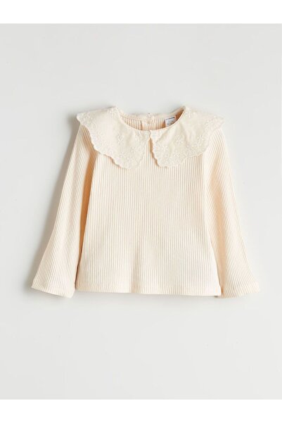 LC Waikiki LCW Kids Bebe Yaka Kız Çocuk Tişört