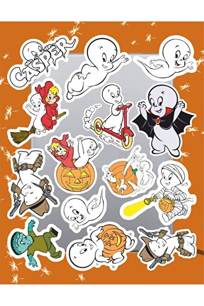 Hediyeni Al مجموعة ملصقات كاسبر والشبح |   كمبيوتر محمول Ajanda دفتر ملاحظات ...