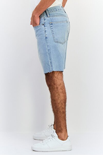 GAP Men Washed Denim Shorts, Blue
