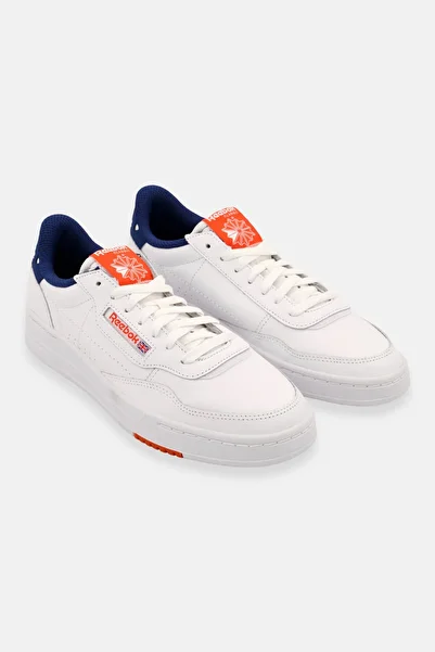 Reebok Men Court Peak Sport Shoes, White/Navy