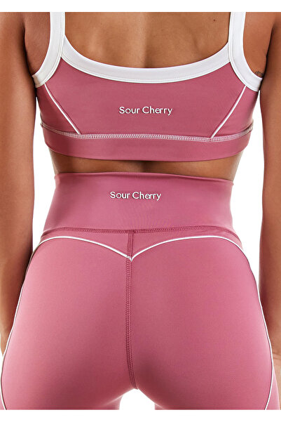 Sour Cherry Love Cherry Heart Lace Front Seamless Shorts