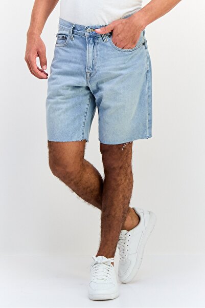 GAP Men Washed Denim Shorts, Blue