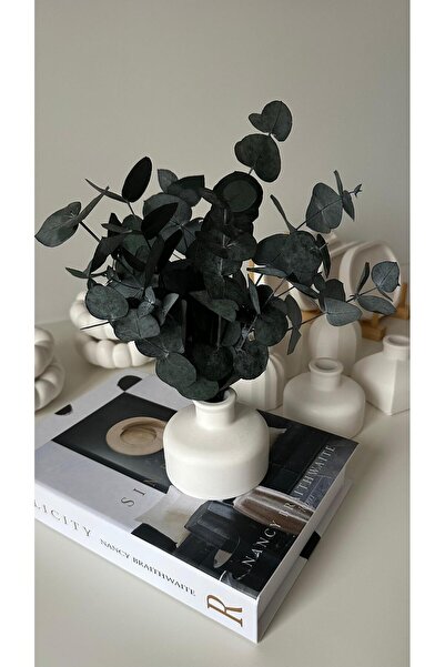 NUNU DESİGN Düz Bombeli Dekoratif Vazo | 9 CM