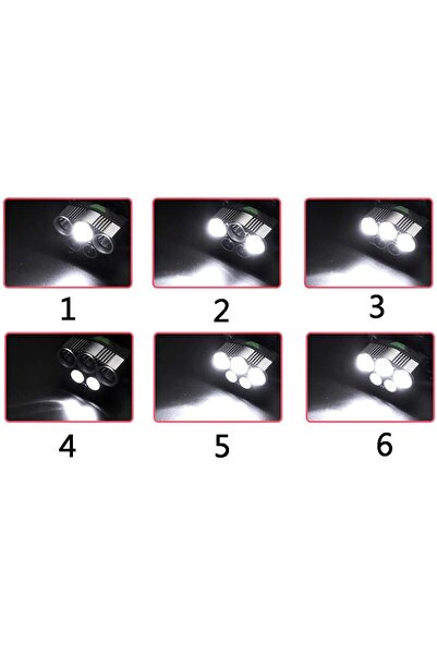 erorex Rechargeable 3500 Lumen 6 Mode Waterproof 5 LED Flashlight with Lithium Ion Battery