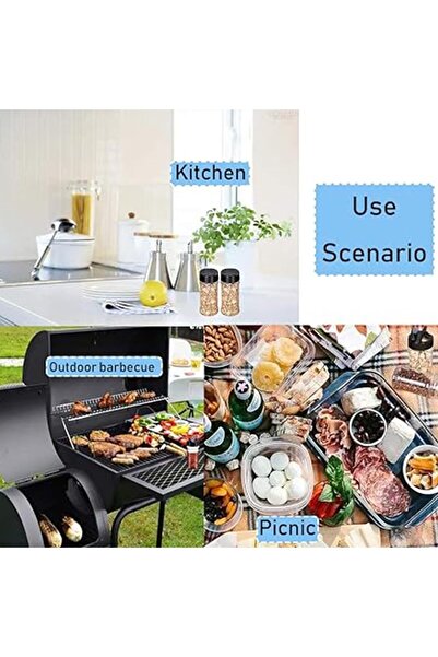 erorex 12 Sets Butterfly Cover Kitchen Seasoning Jar, Seasoning Bottle Shaker Lids & Labels, Square Glass