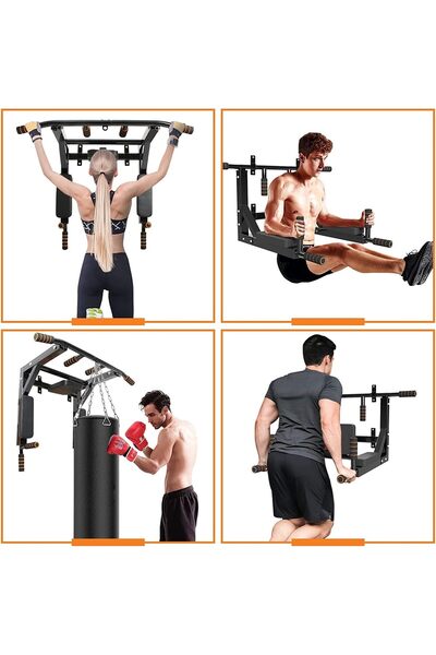 erorex Pull Up Bars Wall Mounted Pull Up Bar Chin Up Bar Multi Gyms for Home Strength Training Equipment