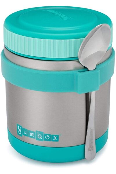 erorex Wide Mouth Thermal Food Jar 14 Oz 1 75 Cups Removable Utensil Band Triple Insulated Stainless Steel