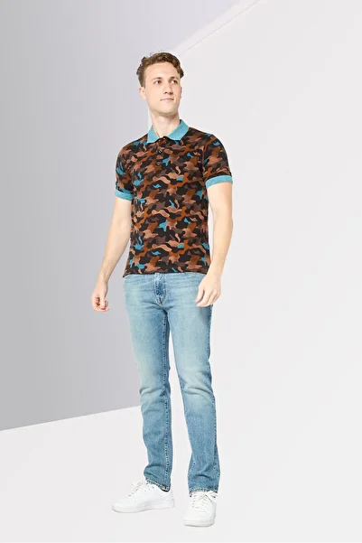 Replay Men Regular Fit Brand Logo Short Sleeves Polo Shirt, Multicolor