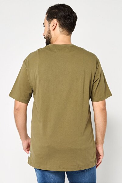 Replay Men Crew Neck Short Sleeves Graphic Print T-Shirt, Dark Olive